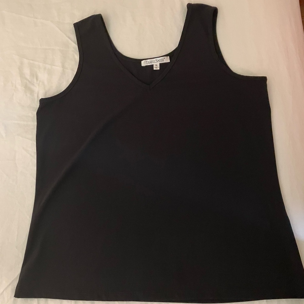 TravelSmith Easy V-neck Tank, XL